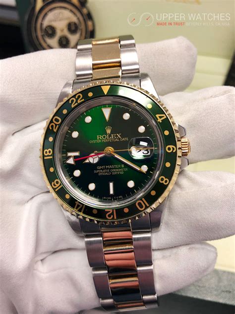 rolex gmt master 2 green.